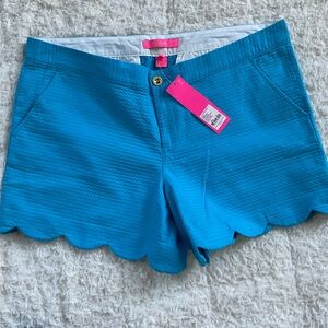 NWT Cumulus Blue Lilly Pulitzer Buttercup Stretch Short—Size 12